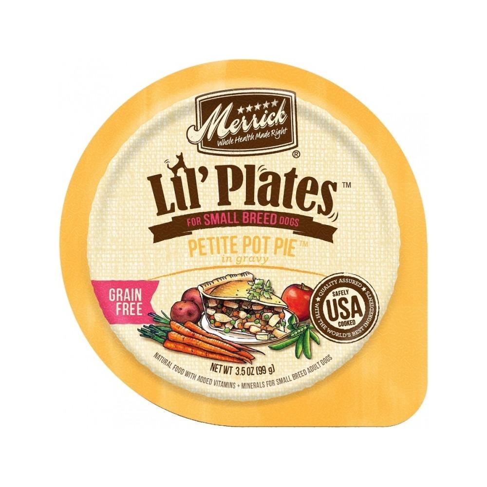Merrick - Lil' Plates Adult Grain Free Petite Pot Pie Dog Can for Small Breeds 3.5 oz