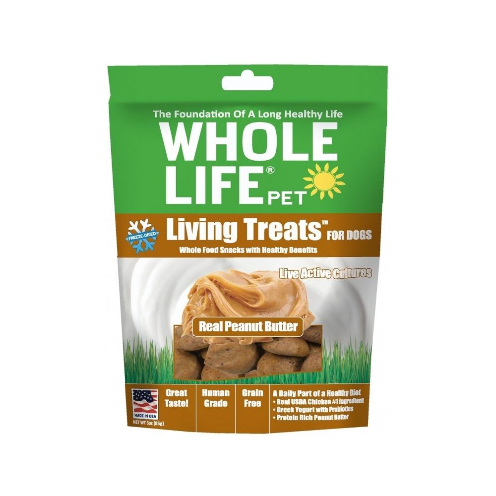 Whole Life Pet - Living Treats Real Peanut Butter Dog Treats 3 oz