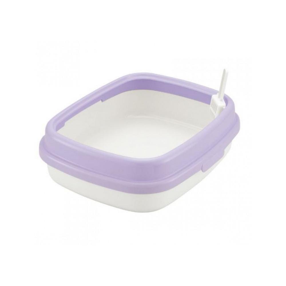 Richell - Corole Litter Box with Low Rim Purple