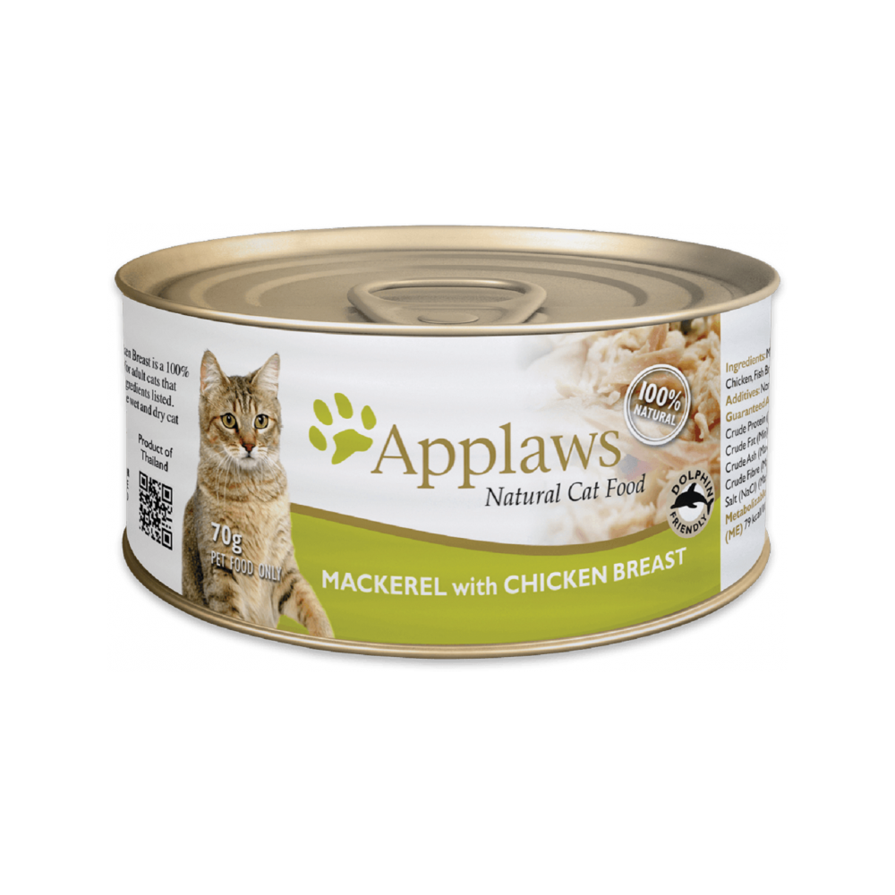 Applaws - Mackerel with Chicken Breast Broth Cat Can 70 g