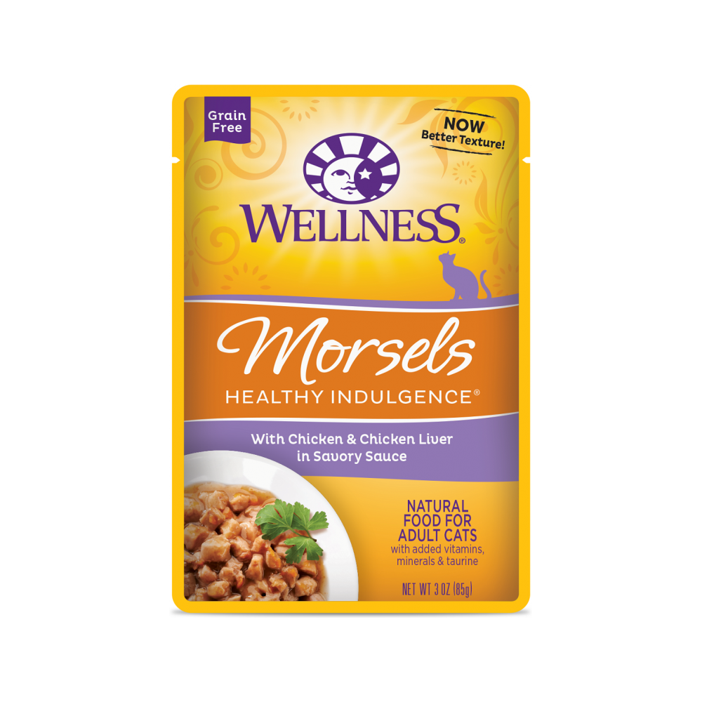Wellness - Healthy Indulgence Morsels Chicken & Chicken Liver Cat Pouch 3 oz