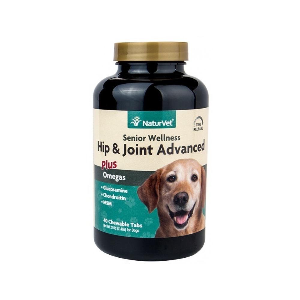 NaturVet - Senior Wellness Hip & Joint Advanced Dog Chewable Tabs 90 tabs