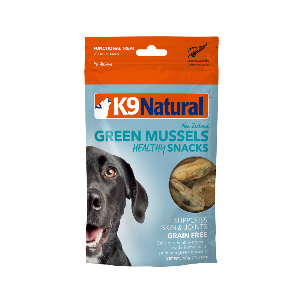 K9 Natural - Grain Free Freeze Dried Green Mussels Dog Treats 50 g