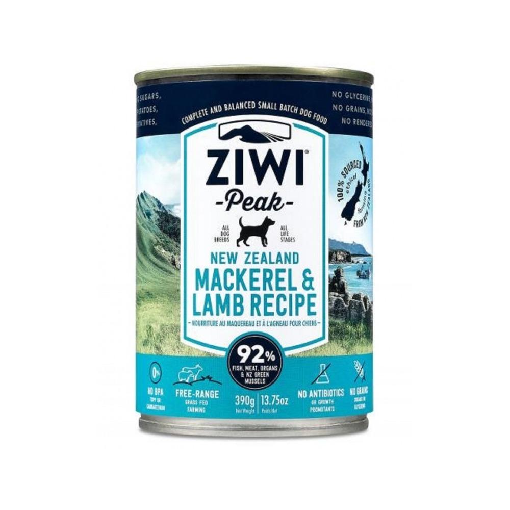 ZiwiPeak - Grain Free Mackerel & Lamb Dog Can 390 g