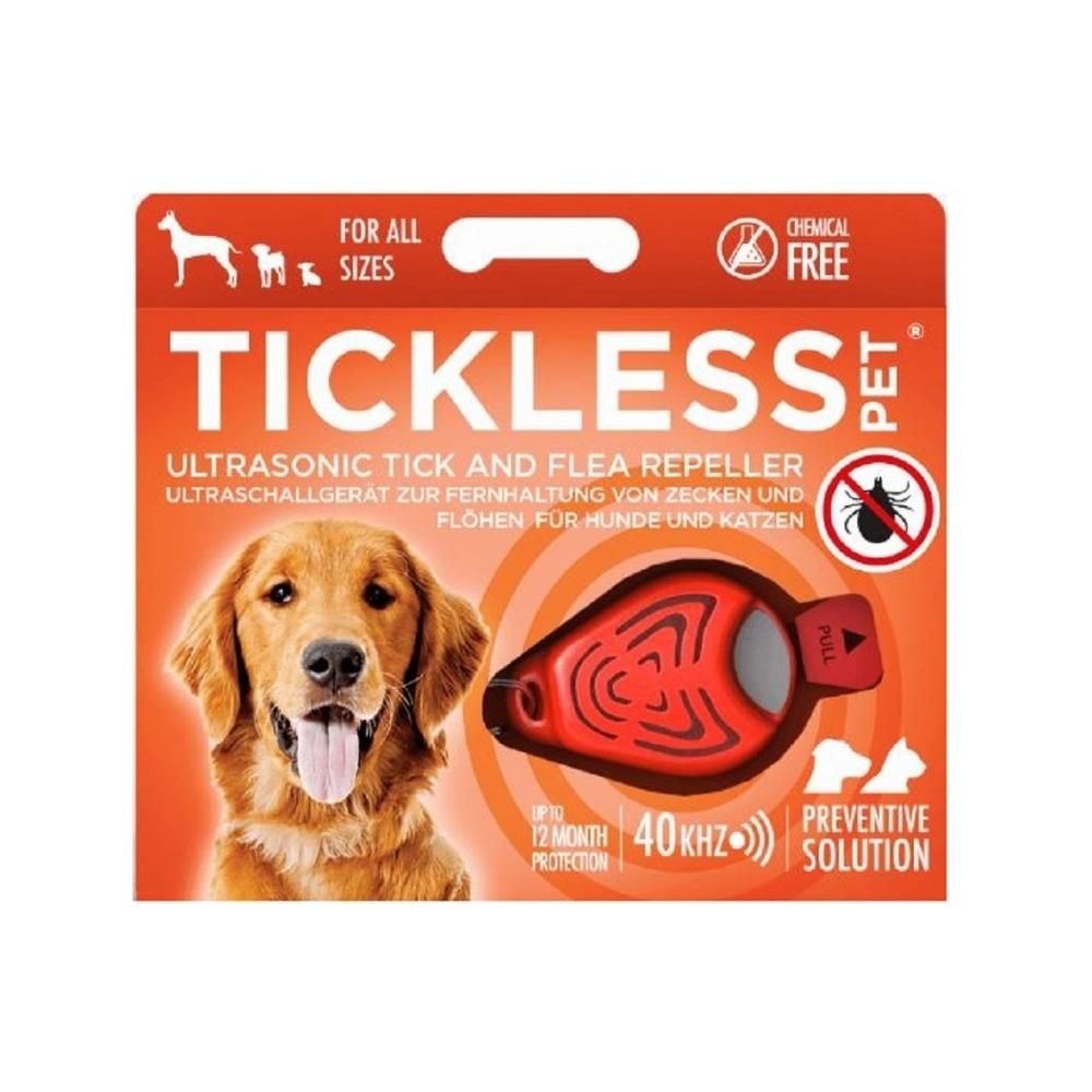 Tickless - Tickless Pet Ultrasonic Tick & Flea Repeller Orange