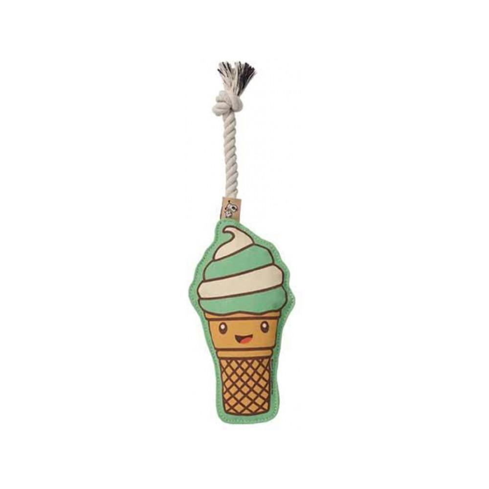 Ore' Pet - Ice Cream Dog Squeaker Toy with Rope Default Title