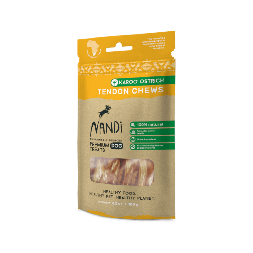 Nandi - Karoo Ostrich Tendon Chews Dog Treats 100 g
