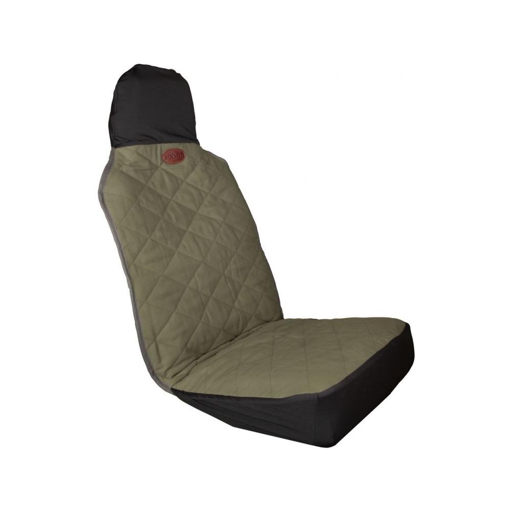 Solvit - Premium Bucket Seat Cover for Dogs Black / Grey