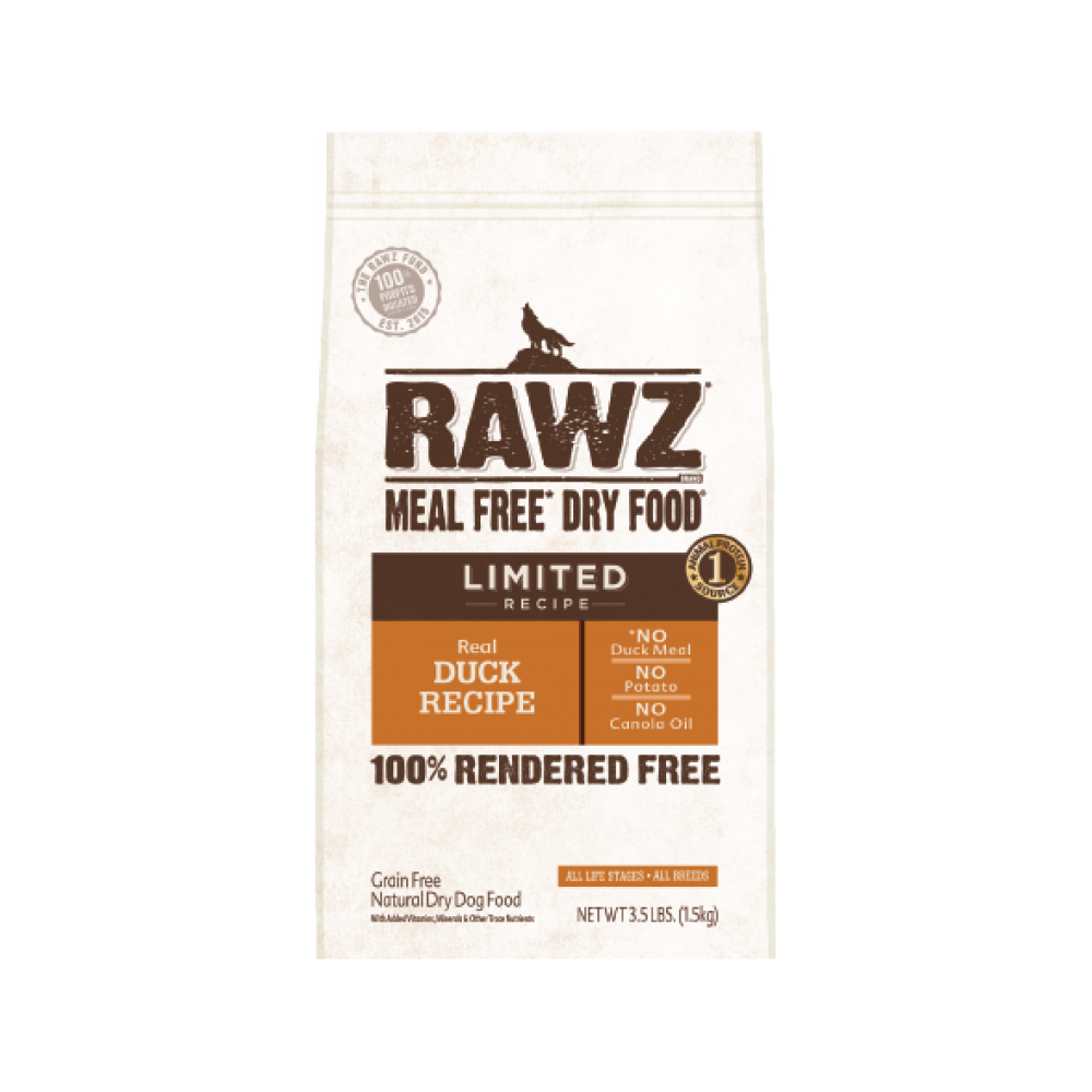 RAWZ - Limited Recipe Duck Dog Dry Food 20 lb