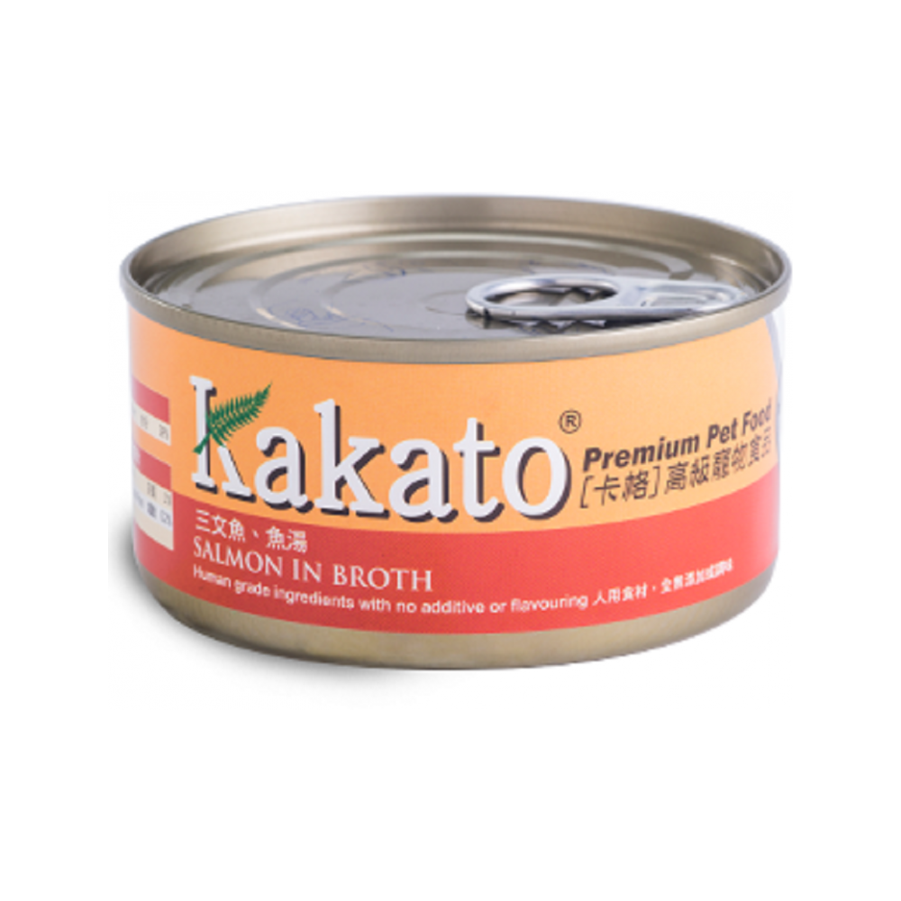 Kakato - Salmon in Broth Dog & Cat Can 170 g