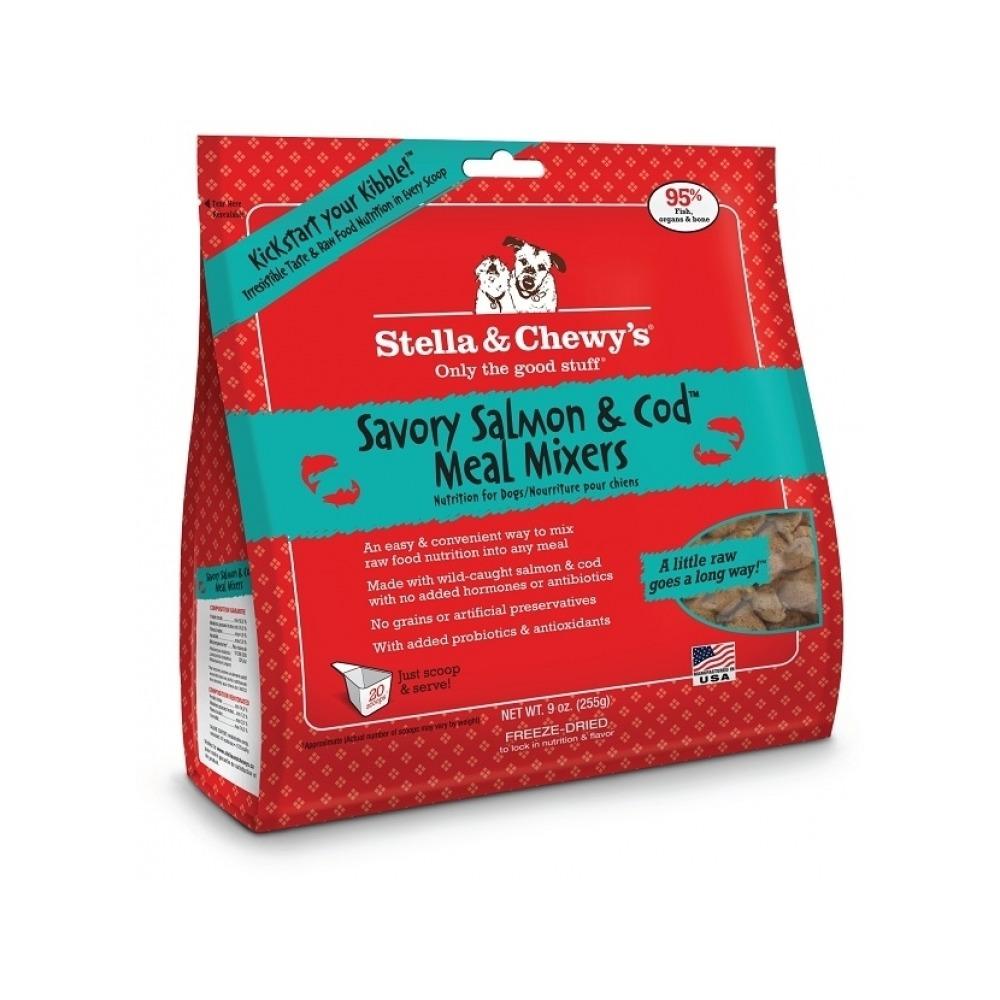 Stella & Chewy's - Grain Free Freeze Dried Wild Caught Salmon & Cod Dog Meal Mixers 