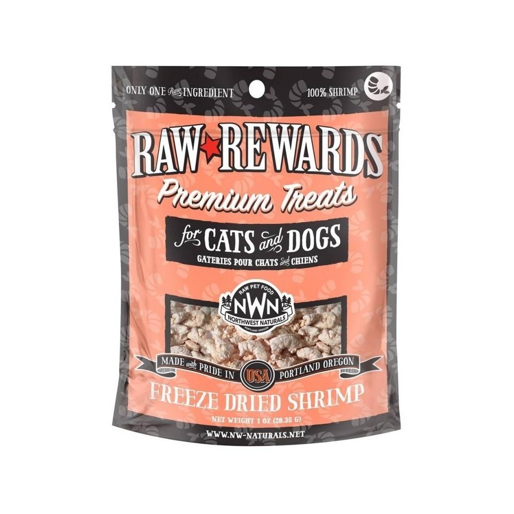 Northwest Naturals - Raw Rewards Freeze Dried Shrimp Treats for Dogs & Cats 1 oz