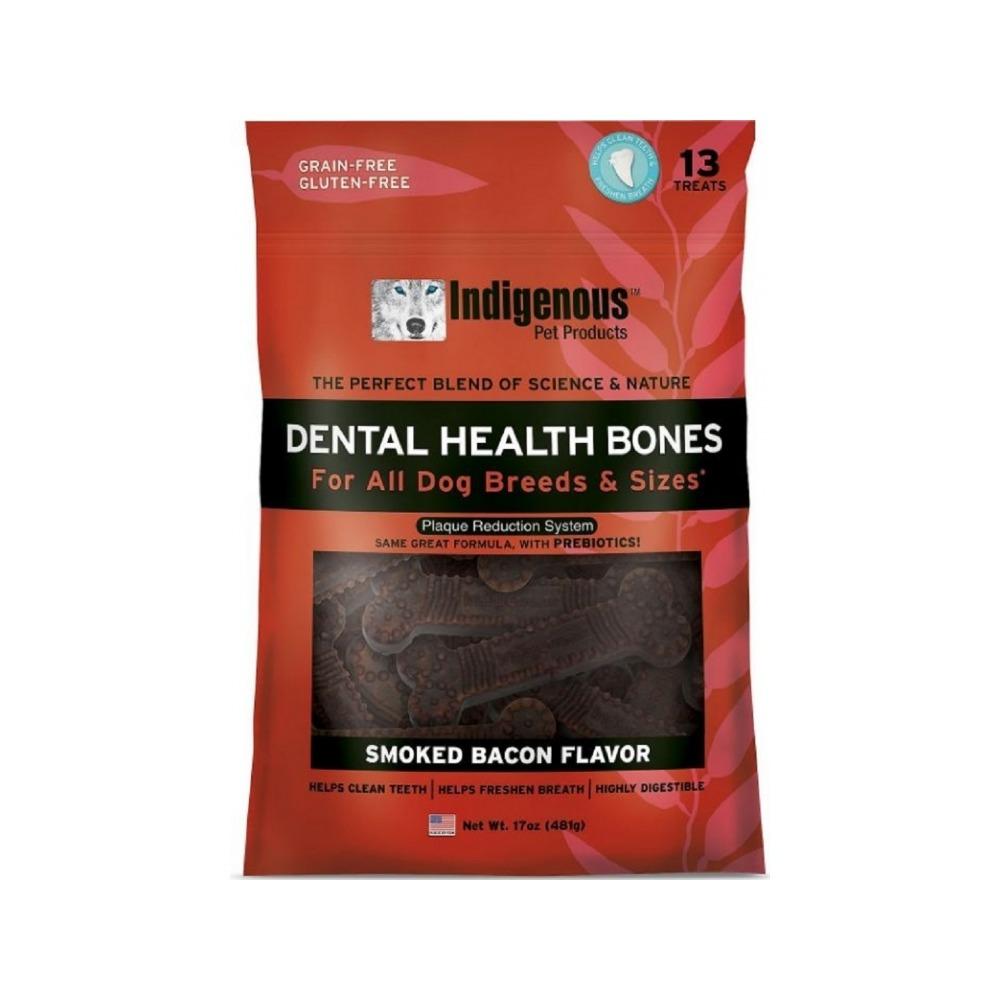 Indigenous Pet Products - Smoked Bacon Dental Health Bones for Dogs 13 pcs
