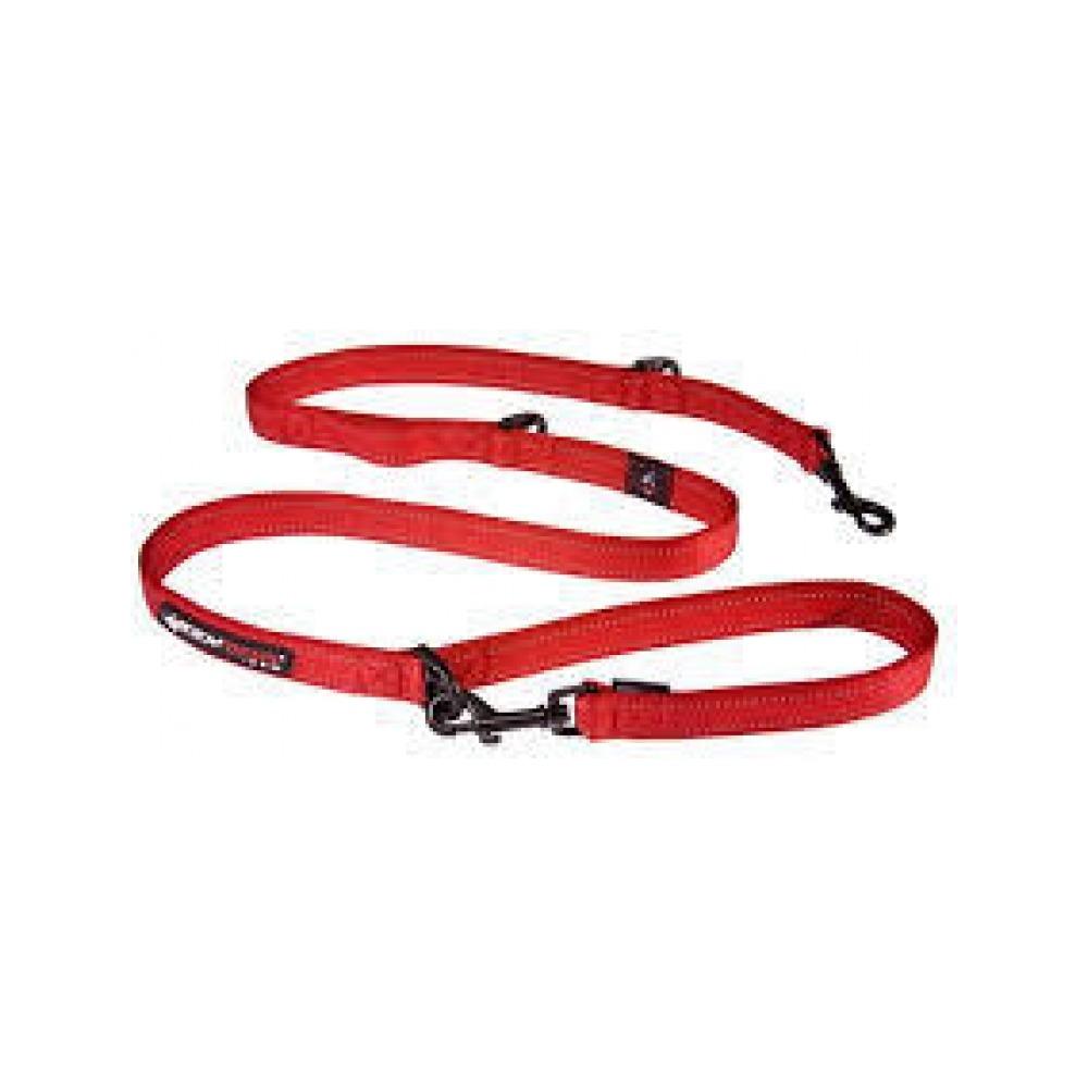 Ezydog - Vario 6 Multi - Function Dog Leash with Snap Hook Red