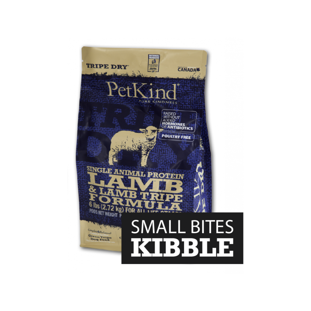 PetKind - Single Animal Protein Lamb & Lamb Tripe Small Bites Dog Dry Food 6 lb