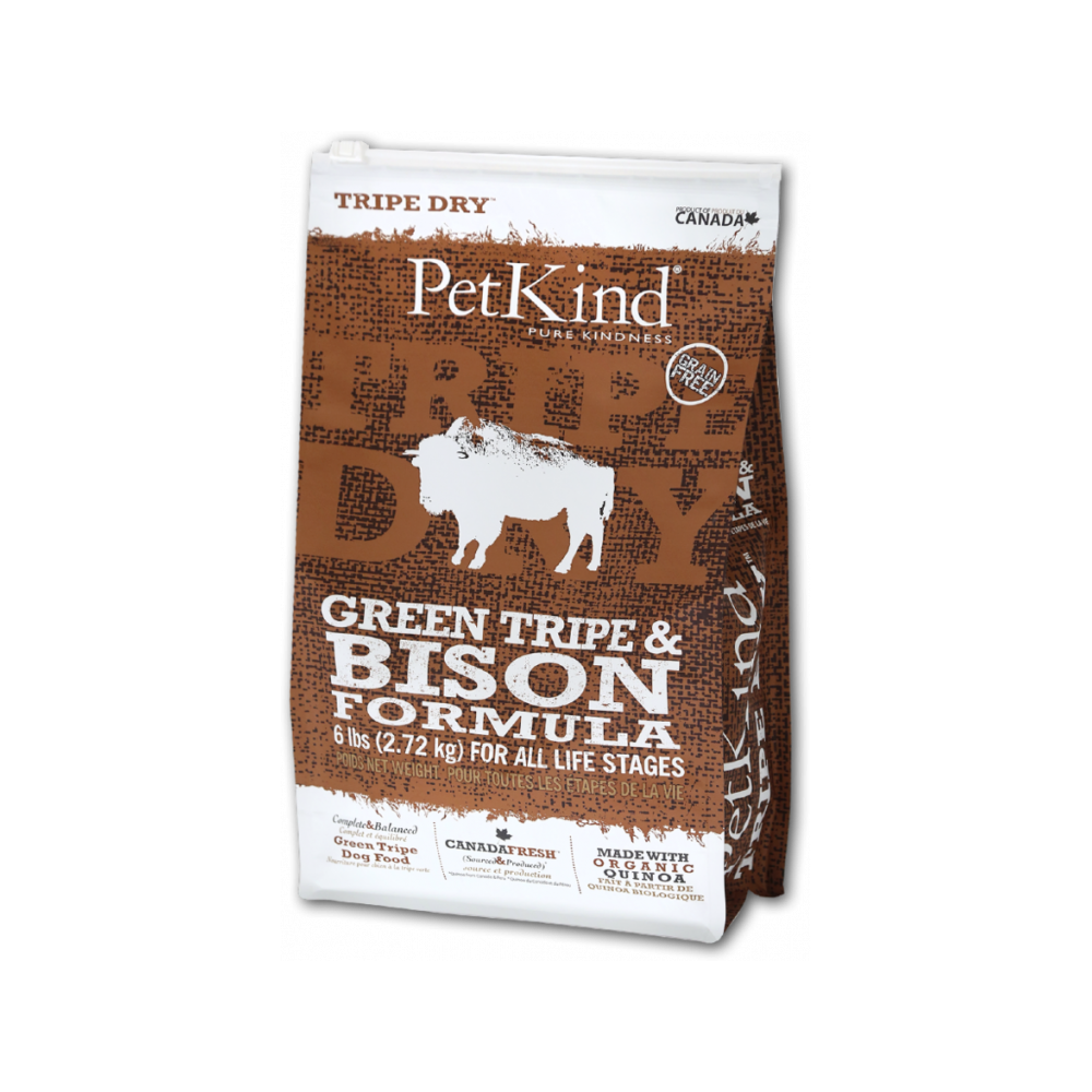PetKind - All Life Stages Green Tripe & Bison Dog Dry Food 6 lb