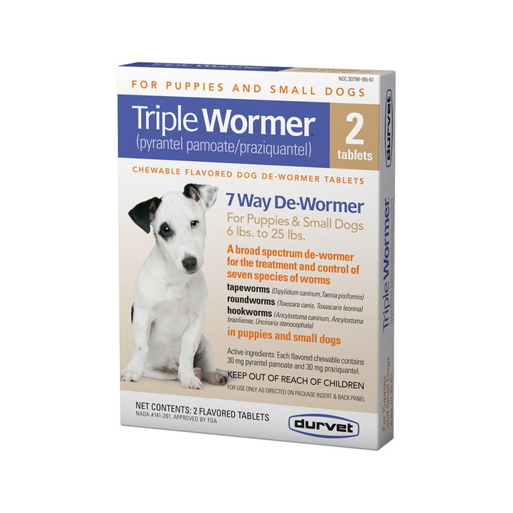 Durvet - Triple Wormer for Puppies & Small Dogs 2 tabs