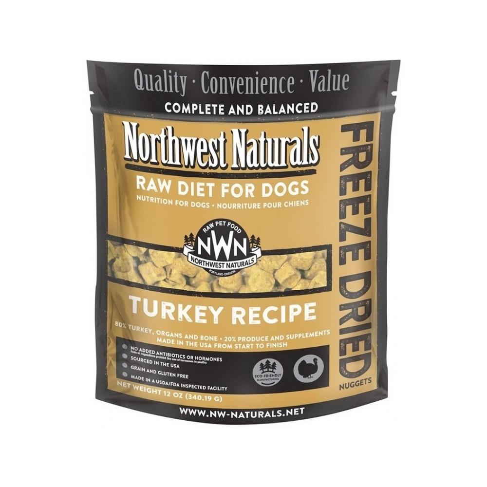 Northwest Naturals - Freeze Dried Turkey Nuggets Complete Dog Food 12 oz