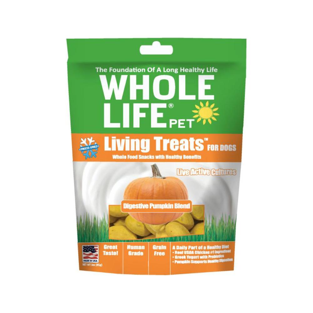 Whole Life Pet - Living Treats Digestive Pumpkin Blend Dog Treats 3 oz